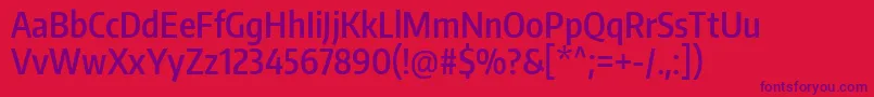 EncodesanscompressedSemibold Font – Purple Fonts on Red Background