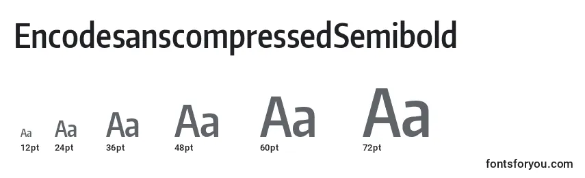 Размеры шрифта EncodesanscompressedSemibold