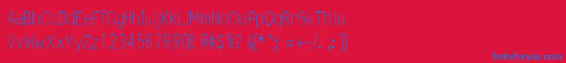 Einzs Font – Blue Fonts on Red Background