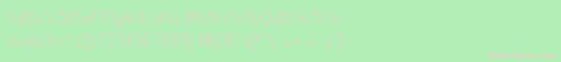 Einzs Font – Pink Fonts on Green Background