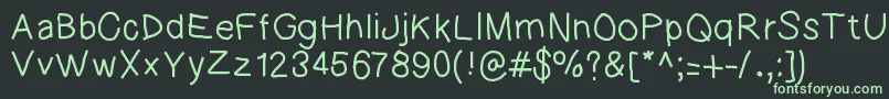 フォントLargefont – 黒い背景に緑の文字