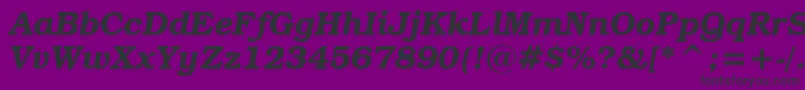 BookmanItcDemiItalicBt Font – Black Fonts on Purple Background