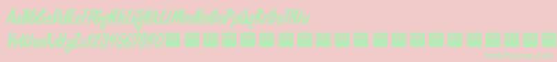 More about FreshDailyDemo Font FreshDailyDemo Font – Green Fonts on Pink Background