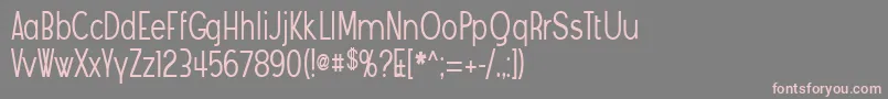 Angostura Font – Pink Fonts on Gray Background