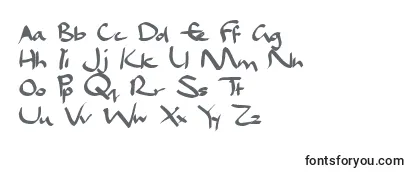Überblick über die Schriftart DaelCalligraphy
