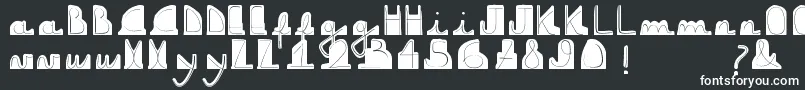 Downdownboy Font – White Fonts on Black Background