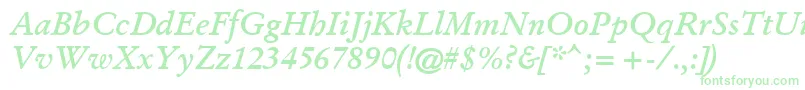 GaramondKursivHalbfett Font – Green Fonts