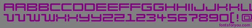 Шрифт Modell – фиолетовые шрифты на сером фоне