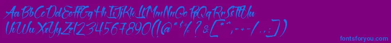 fuente TheBlackPearlSemiItalic – Fuentes Azules Sobre Fondo Morado