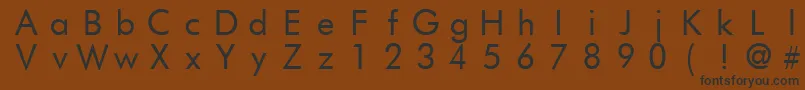 FuturistfixedwidthRegular Font – Black Fonts on Brown Background