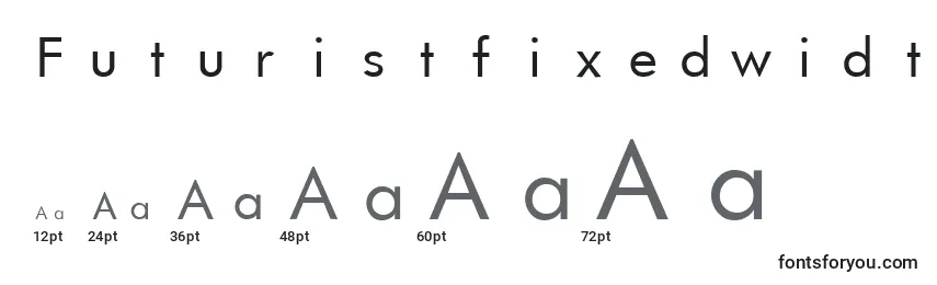 FuturistfixedwidthRegular Font Sizes