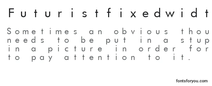Review of the FuturistfixedwidthRegular Font