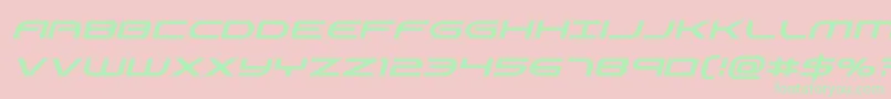 Antietamcondital Font – Green Fonts on Pink Background