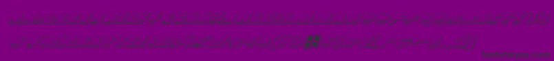 Landoi Font – Black Fonts on Purple Background