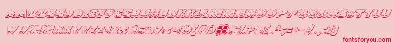 Landoi Font – Red Fonts on Pink Background