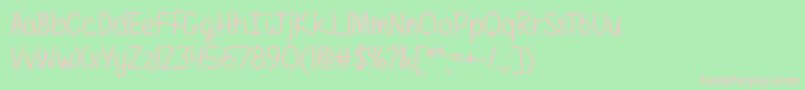 GirlsHaveManySecrets Font – Pink Fonts on Green Background