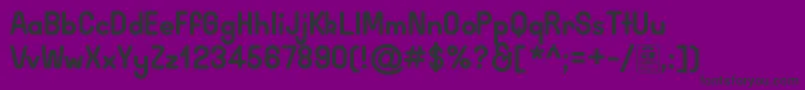 WidaRoundBoldDemo Font – Black Fonts on Purple Background