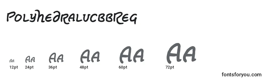 Размеры шрифта PolyhedralucbbReg
