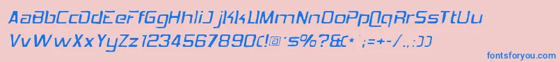 Hemiheadgaunt Font – Blue Fonts on Pink Background