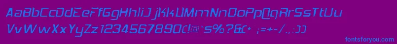 Hemiheadgaunt-fontti – siniset fontit violetilla taustalla