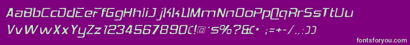 fuente Hemiheadgaunt – Fuentes Verdes Sobre Fondo Morado