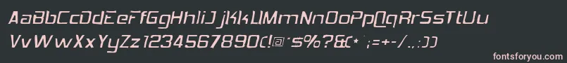 Hemiheadgaunt Font – Pink Fonts on Black Background