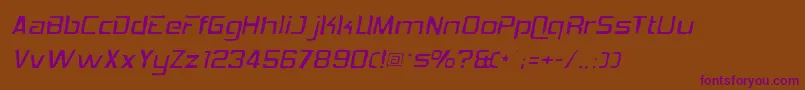 Hemiheadgaunt Font – Purple Fonts on Brown Background