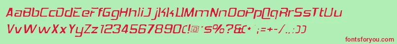 Hemiheadgaunt Font – Red Fonts on Green Background