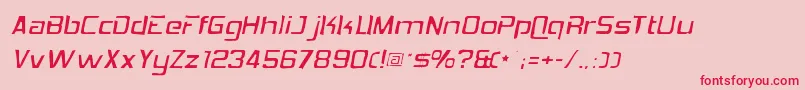 Hemiheadgaunt Font – Red Fonts on Pink Background