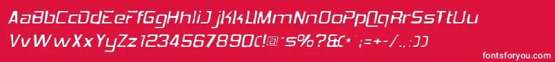Hemiheadgaunt Font – White Fonts on Red Background