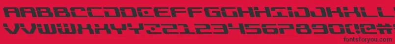 Troopersleft Font – Black Fonts on Red Background