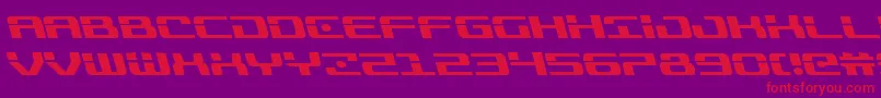 Troopersleftフォントについての詳細 フォントTroopersleft – 紫の背景に赤い文字