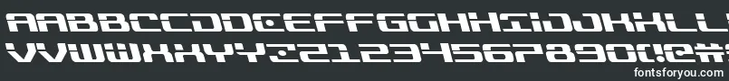 Troopersleft-fontti – valkoiset fontit