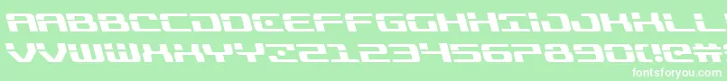 Troopersleft Font – White Fonts on Green Background