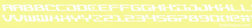 Troopersleft Font – White Fonts on Yellow Background