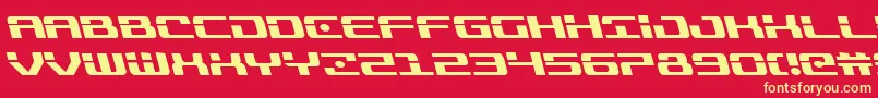 fuente Troopersleft – Fuentes Amarillas Sobre Fondo Rojo