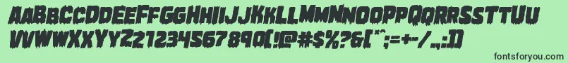 Marshthingital Font – Black Fonts on Green Background