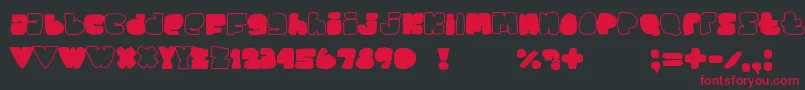 SaySomething Font – Red Fonts on Black Background