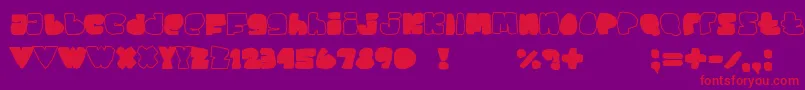 SaySomething Font – Red Fonts on Purple Background