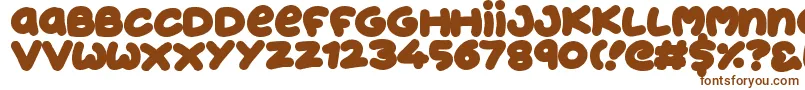 JellyDonuts Font – Brown Fonts on White Background