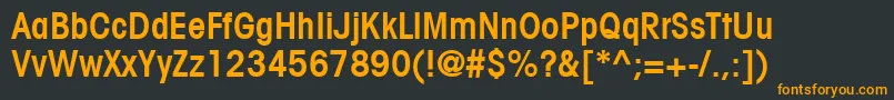 fuente ItcAvantGardeGothicLtCondensedDemi – Fuentes Naranjas Sobre Fondo Negro