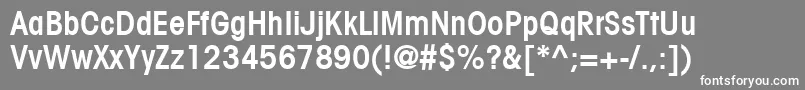 ItcAvantGardeGothicLtCondensedDemi Font – White Fonts on Gray Background