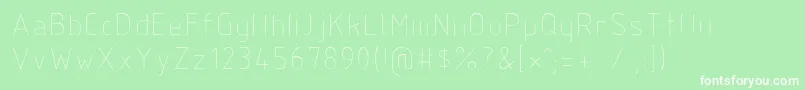 Isocp2 Font – White Fonts on Green Background