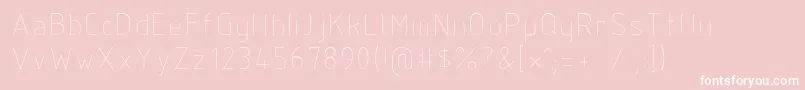 Isocp2 Font – White Fonts on Pink Background