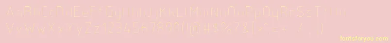Isocp2 Font – Yellow Fonts on Pink Background
