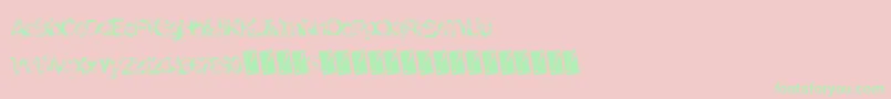 Goldenlights Font – Green Fonts on Pink Background