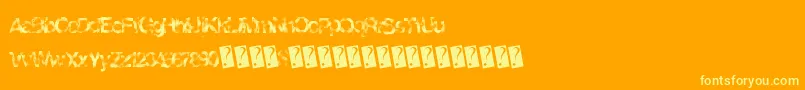 More about Goldenlights Font Goldenlights Font – Yellow Fonts on Orange Background