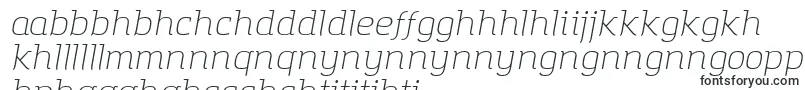 フォントAmazingGroteskLightItalic – セソト文字