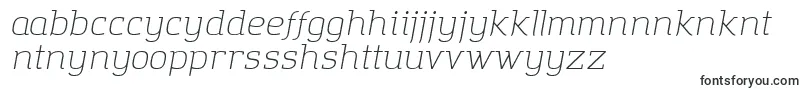 AmazingGroteskLightItalic-Schriftart – ruandische Schriften