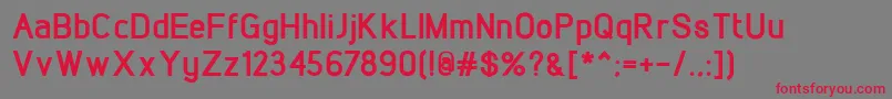 LintelExtrabold Font – Red Fonts on Gray Background